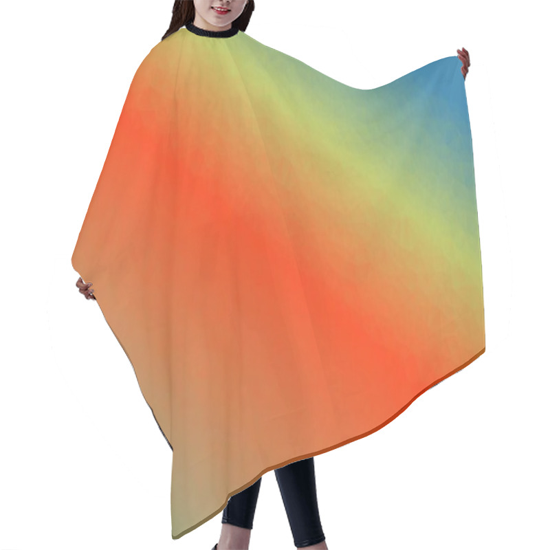 Personality  Abstract Geometric Background With Poly Pattern Hair Cutting Cape