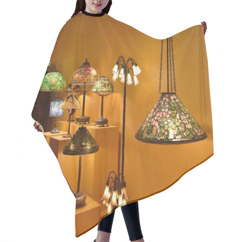 Personality  WINTER PARK, FL - NOV 29: Lamps And Lighting By Louis Comfort Tiffany At Charles Hosmer Morse Museum Of American Art In Winter Park, Florida, As Seen On November 29, 2019. Hair Cutting Cape