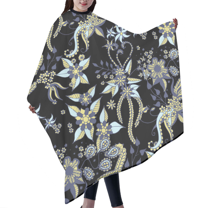 Personality  Seamless Floral Pattern. New Philippine Rapport. For Wallpaper, Tablecloth, Swimwear,. Seamless Zentangle With Summer Blossoms In Country Style. Spring Small Floral Pattern. Hair Cutting Cape