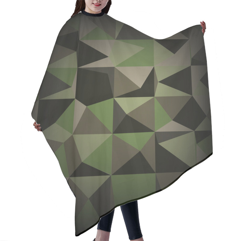 Personality  Camouflage Military Pattern Polygonal Background. Vector Illustration, EPS10 Hair Cutting Cape