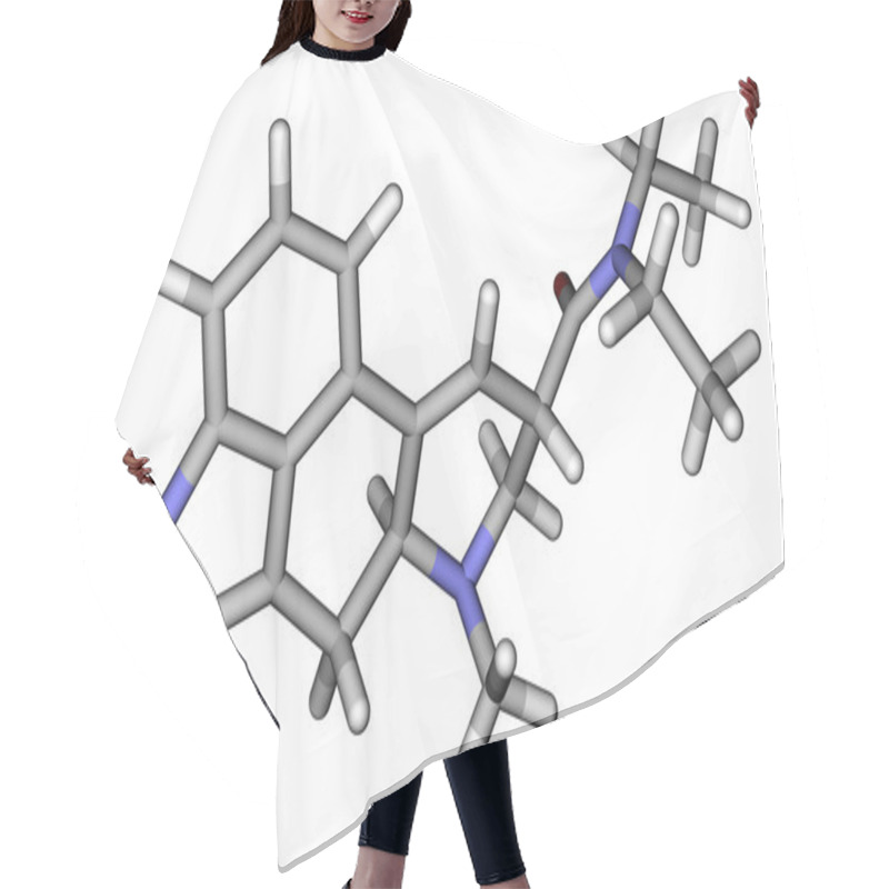 Personality  LSD Sticks Molecular Model Hair Cutting Cape