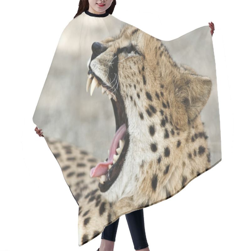 Personality  Cheetah Hair Cutting Cape