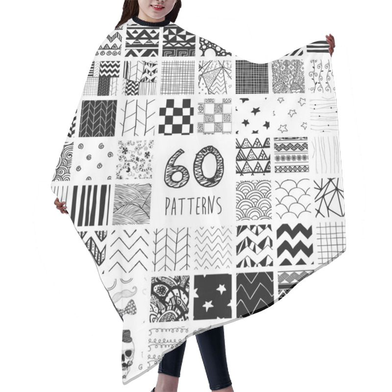 Personality  60 Vector Pattern Swatches Hair Cutting Cape