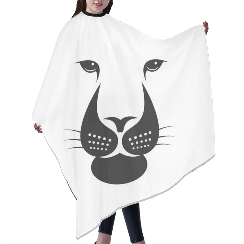 Personality  Vector Image Of An Lions Face  Hair Cutting Cape