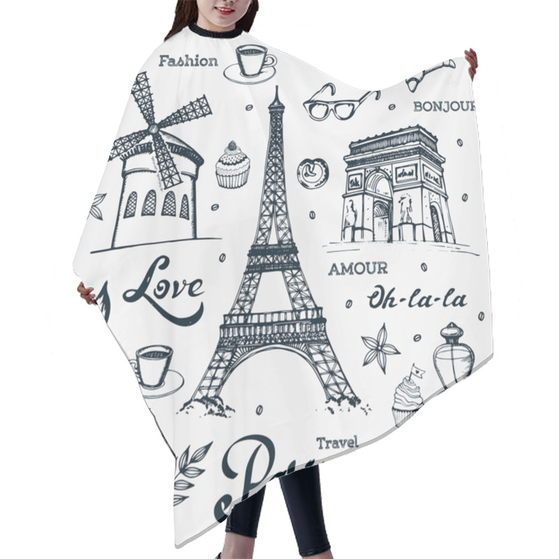 Personality  Paris - A City Of Love And Romanticism Hair Cutting Cape