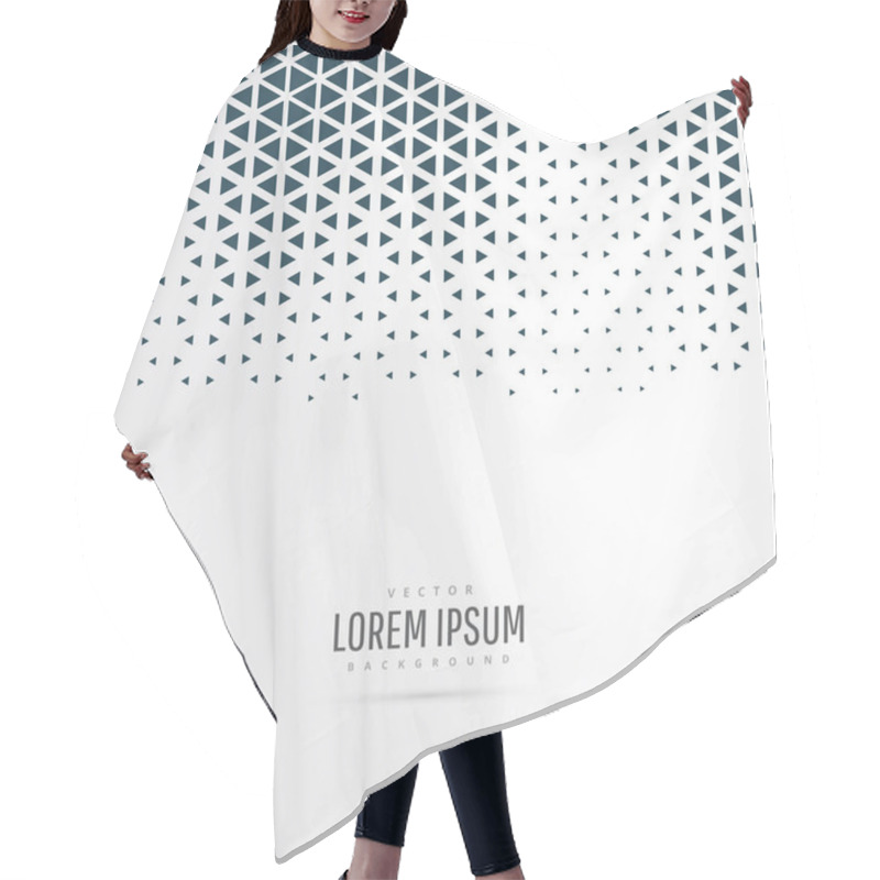 Personality  Halftone Triangle Pattern Background Hair Cutting Cape