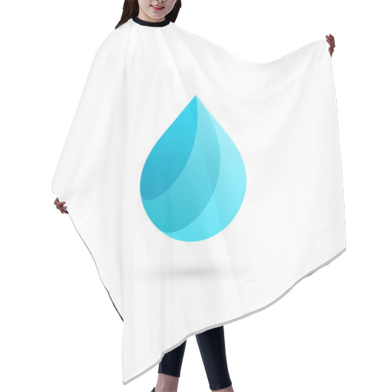 Personality  Water Drop Symbol Logo Design Template Icon. May Be Used In Ecol Hair Cutting Cape