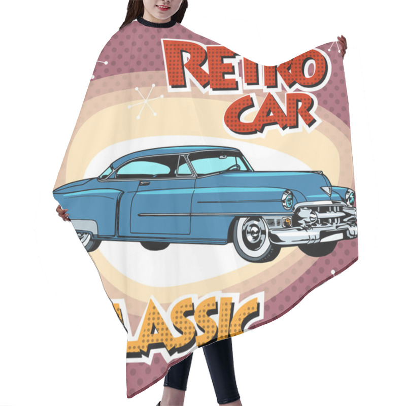 Personality  Classic Retro Car Hair Cutting Cape