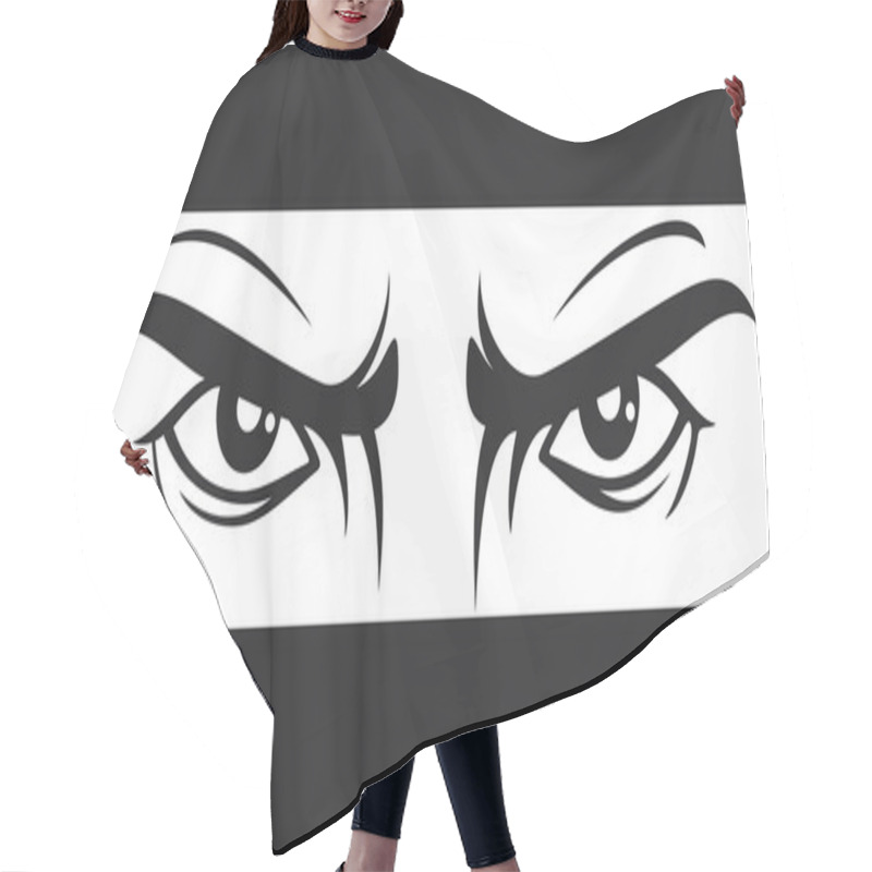 Personality  Angry Eyes Drawing Hair Cutting Cape