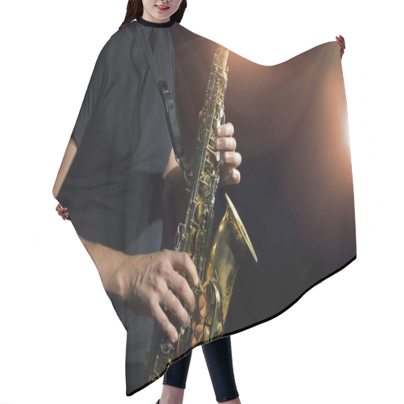 Personality  Saxophone Hair Cutting Cape