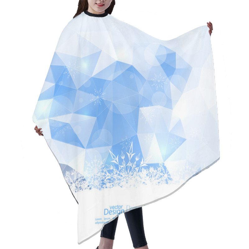 Personality  Modern Winter Abstract Background Hair Cutting Cape