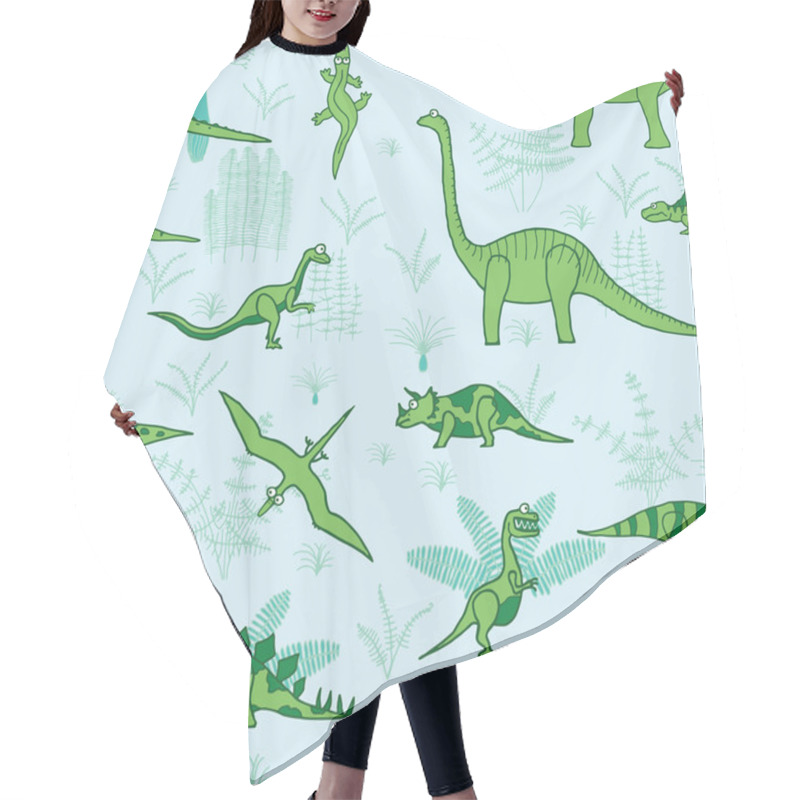 Personality  Dinosaurs And Trees Hair Cutting Cape