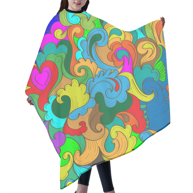 Personality  Abstract Pattern Hair Cutting Cape