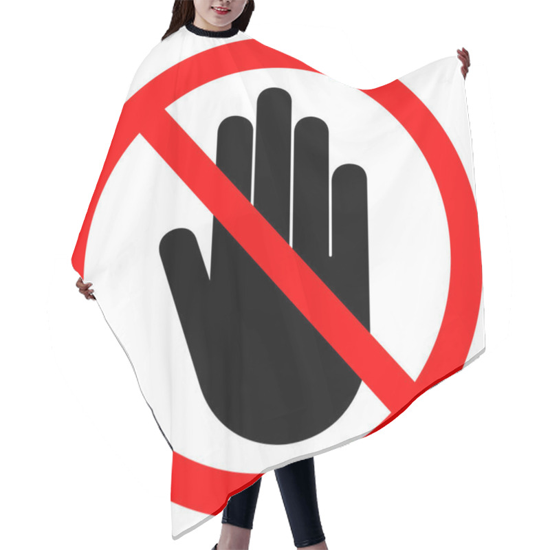 Personality  Do Not Entry Symbol Sign Isolate On White Background,Vector Illustration EPS.10  Hair Cutting Cape