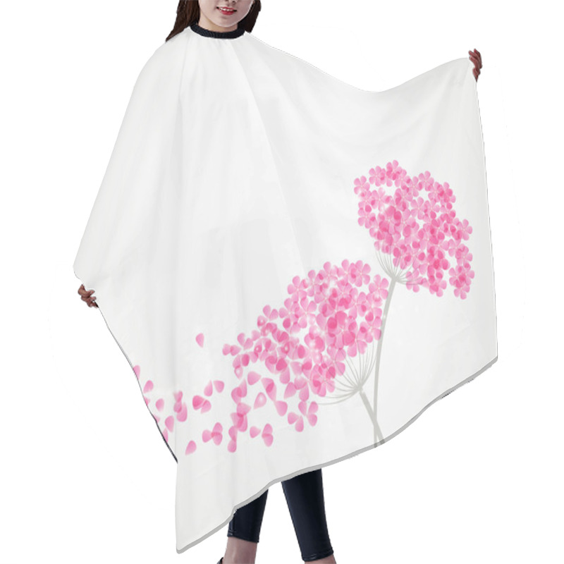 Personality  Floral Background Hair Cutting Cape