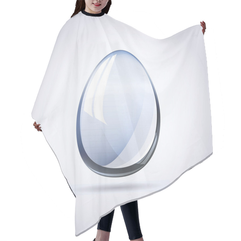 Personality  Glossy Crystal Egg Concept Hair Cutting Cape