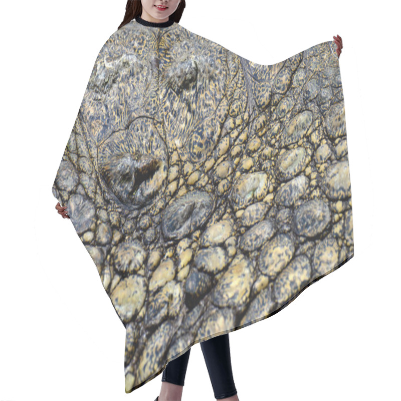 Personality  Crocodile Skin Texture Hair Cutting Cape