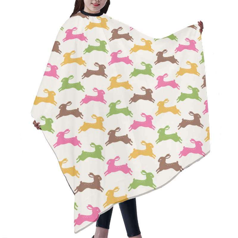 Personality  Rabbits Pattern Hair Cutting Cape