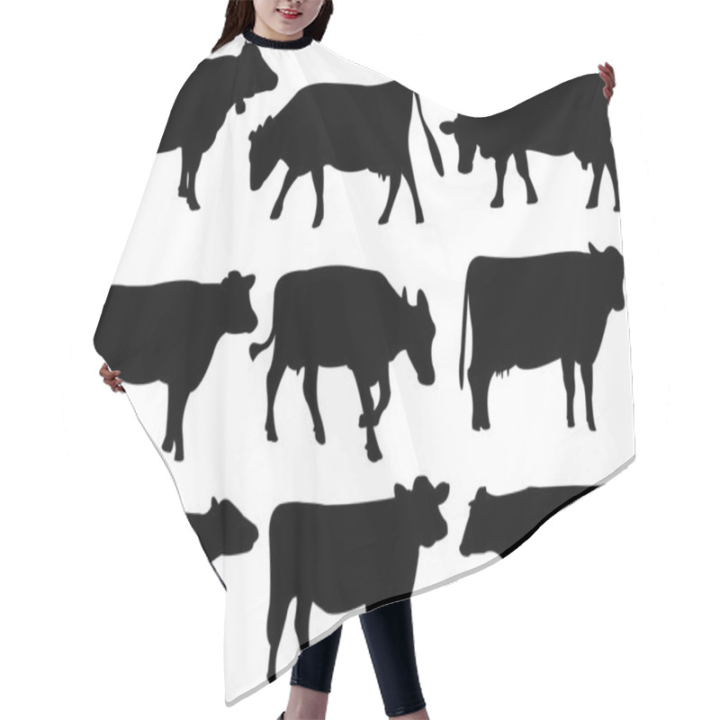 Personality  Cow Hair Cutting Cape