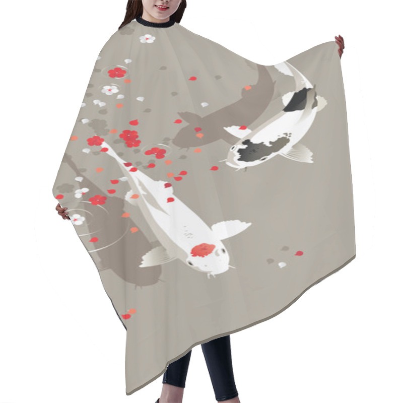 Personality  Koi Carp Hair Cutting Cape