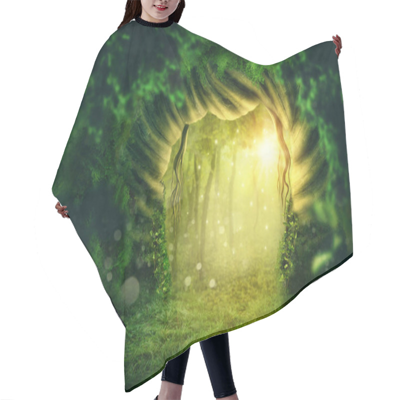 Personality  Magic Dark Forest Hair Cutting Cape