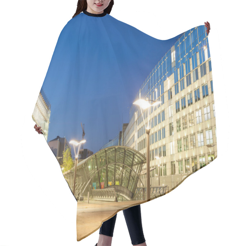 Personality  European Parliament Building In Brussels Hair Cutting Cape