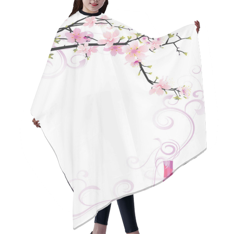 Personality  Sakura Aroma Violet Vector Hair Cutting Cape