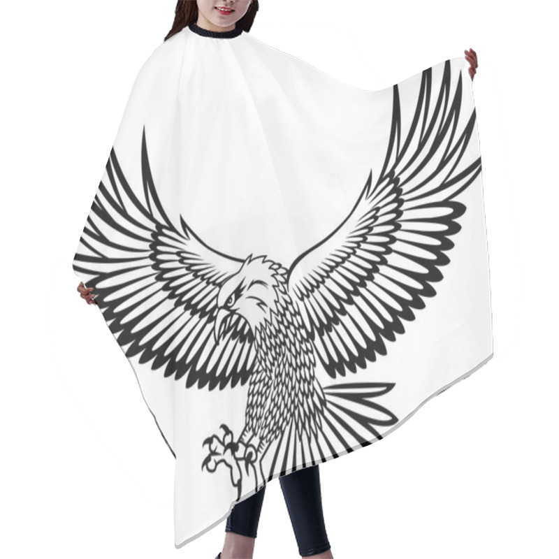 Personality  Eagle Vector Hair Cutting Cape