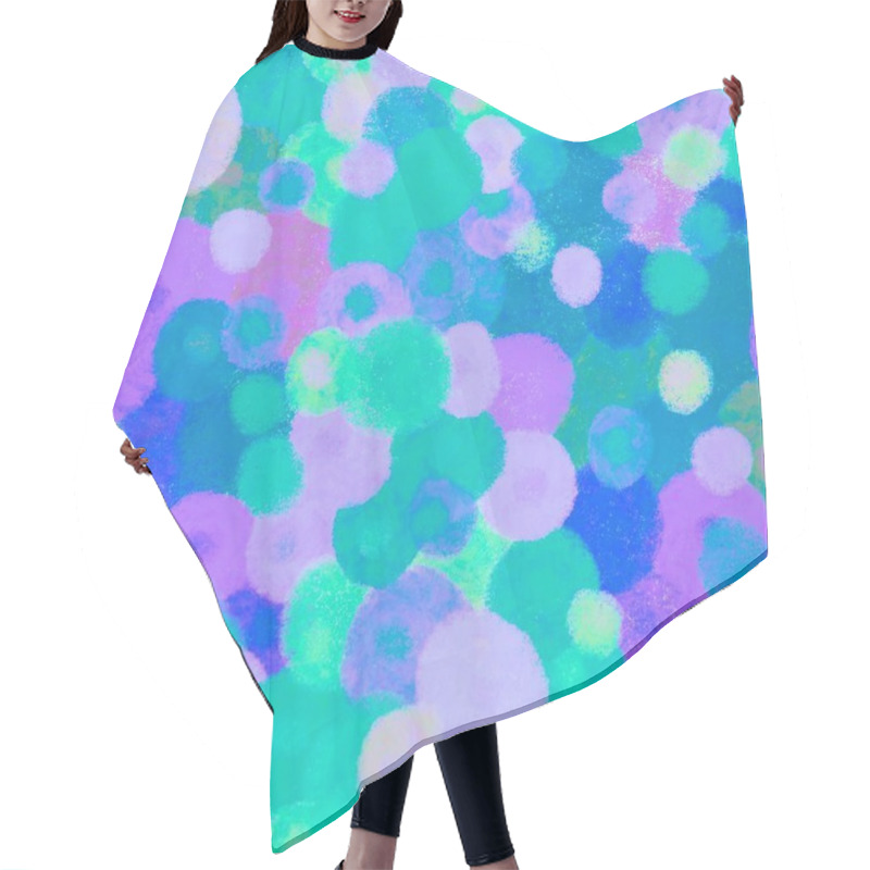 Personality  Abstract Seamless Paint Spots Markers Pattern For Wrapping Paper And Fabrics And Linens And Kids Clothes Print And Accessories And Packaging. High Quality Illustration Hair Cutting Cape