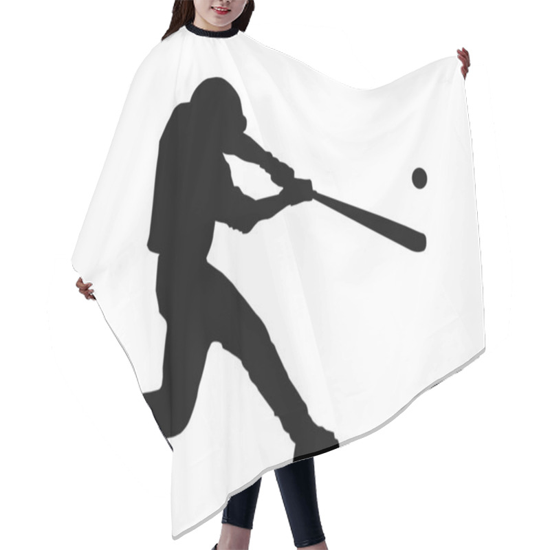 Personality  Baseball Batter Hitting Ball Hair Cutting Cape