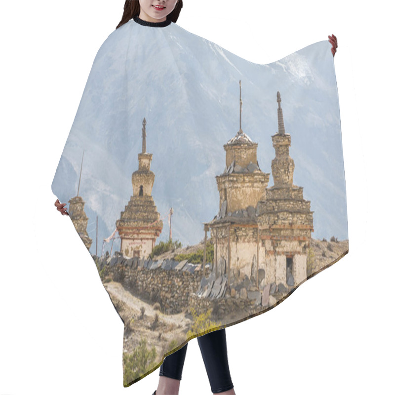 Personality  Traditional Old Buddhist Stupas Hair Cutting Cape