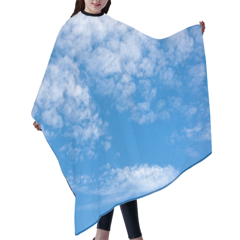 Personality  Blue Sky With Cumulus Clouds Hair Cutting Cape