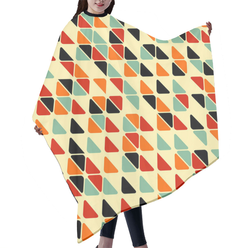 Personality  Retro Abstract Seamless Pattern Hair Cutting Cape