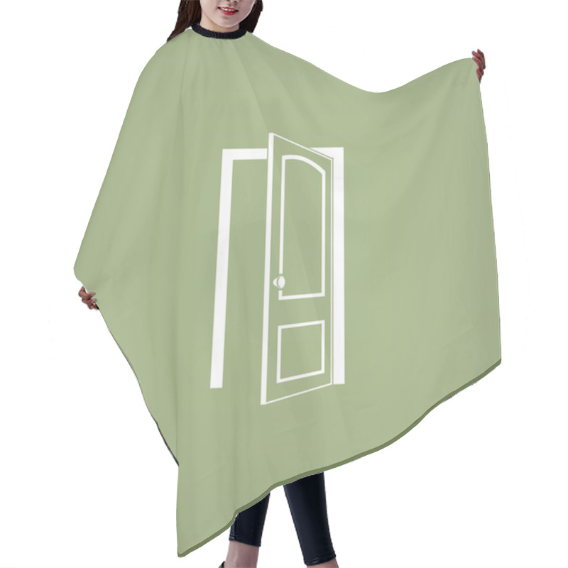 Personality  Open Door Icon Hair Cutting Cape