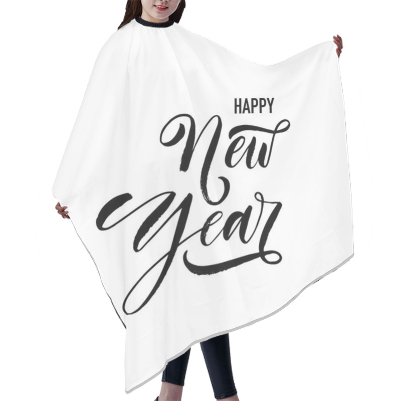 Personality  Happy New Year Card.  Hair Cutting Cape