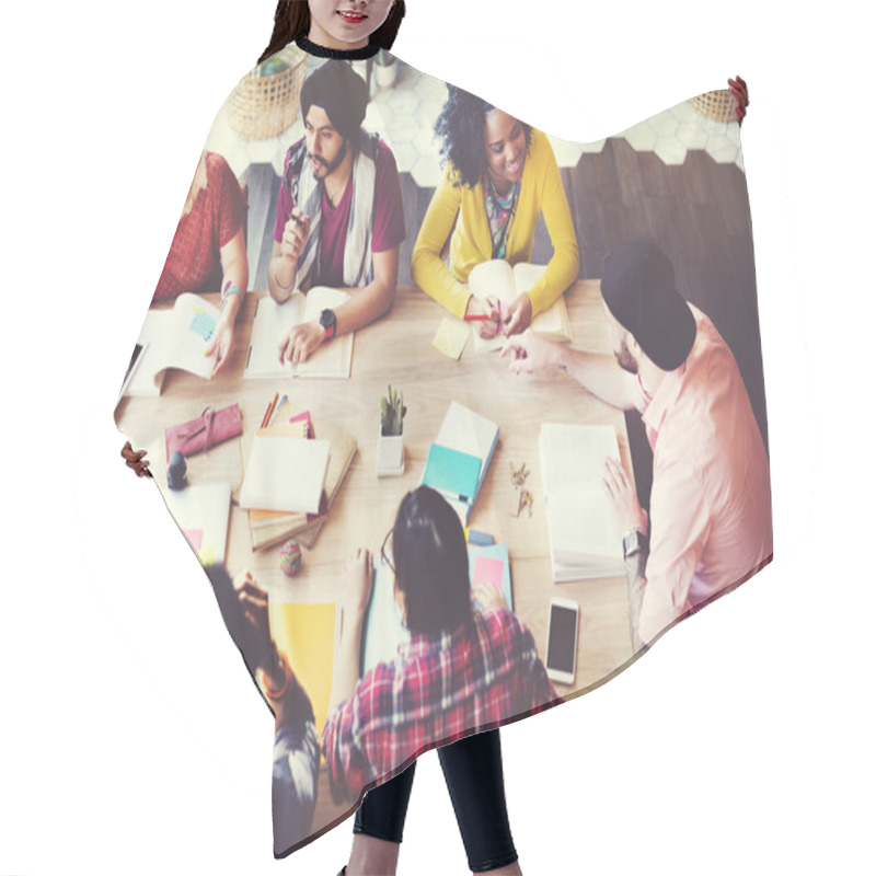 Personality  Architect People Group Working Concept Hair Cutting Cape