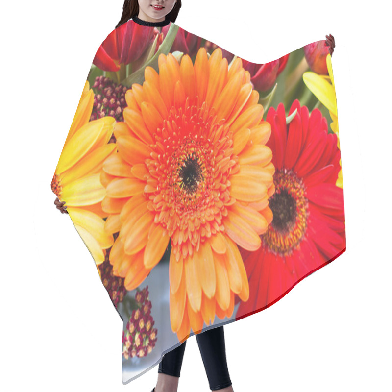 Personality  Gerbera Daisies Hair Cutting Cape