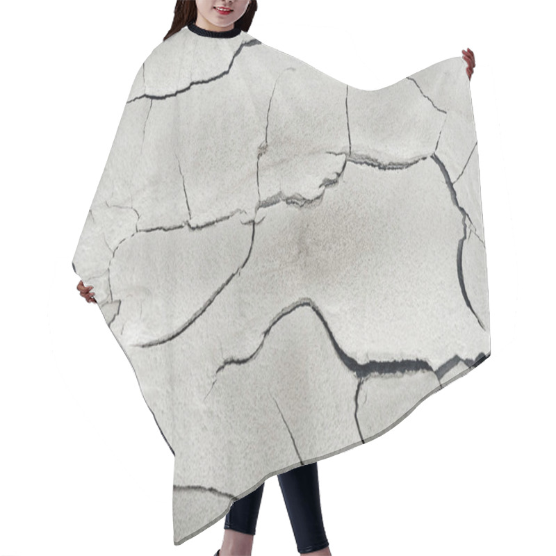 Personality  Cracked Barren Ground Surface, Global Warming Concept Hair Cutting Cape