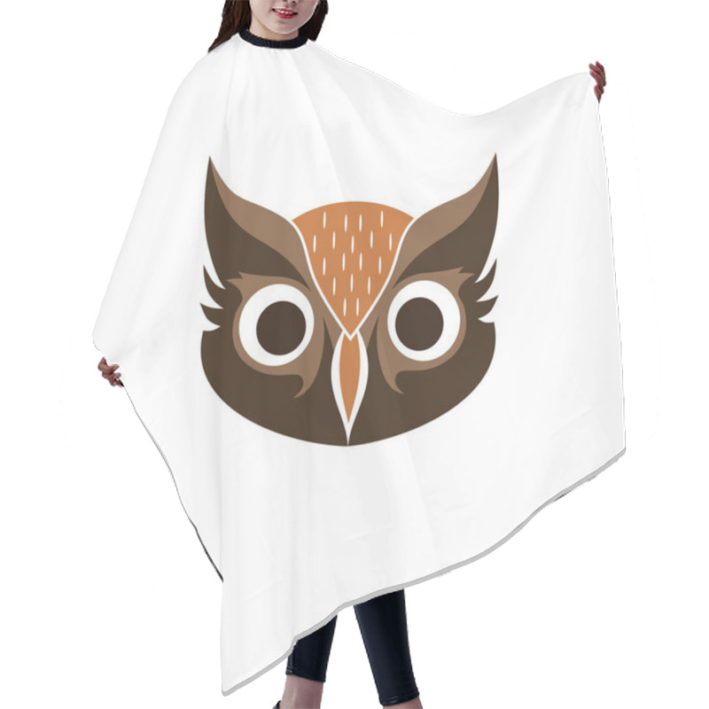 Personality  Decorative Owl Bird Face Hair Cutting Cape