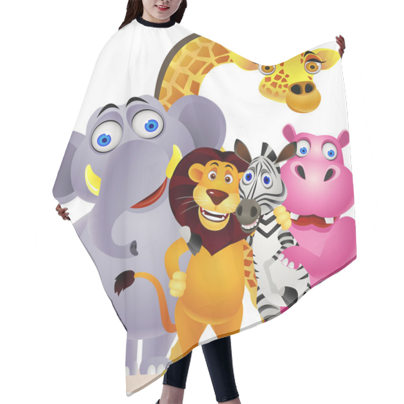 Personality  Animal Cartoon Hair Cutting Cape