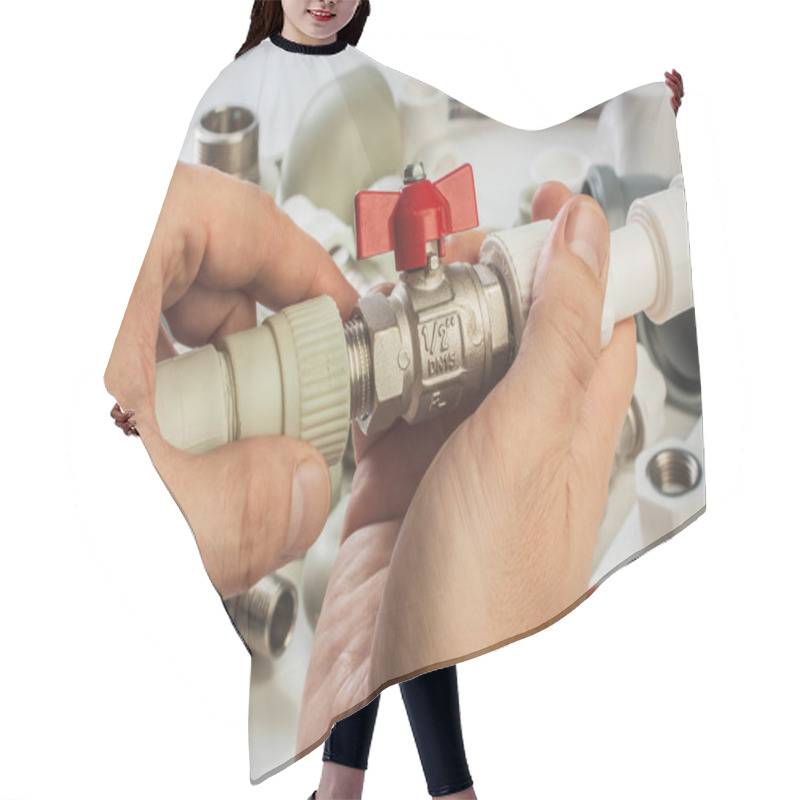 Personality  Plumbing Fixtures And Piping Parts Hair Cutting Cape