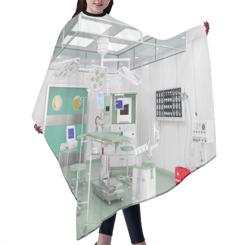 Personality  3d Render - Modern Operating Theatre With Video Management System And Ceiling Supply Units. Hair Cutting Cape