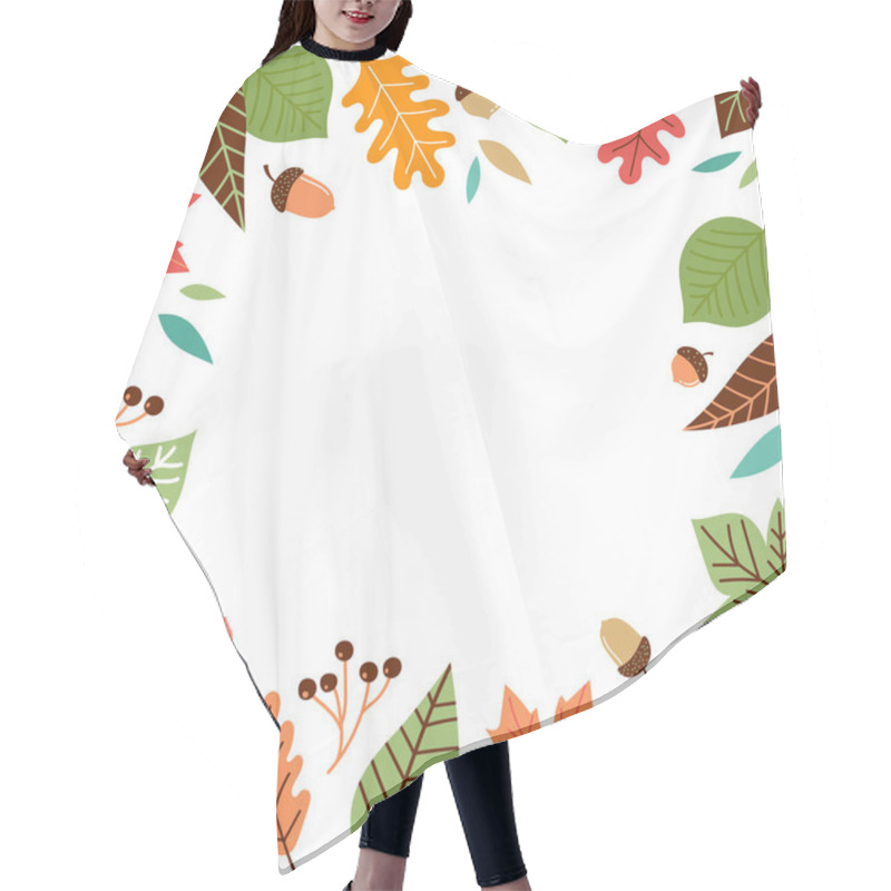 Personality  Hello Autumn, Fall Season Banner Hair Cutting Cape