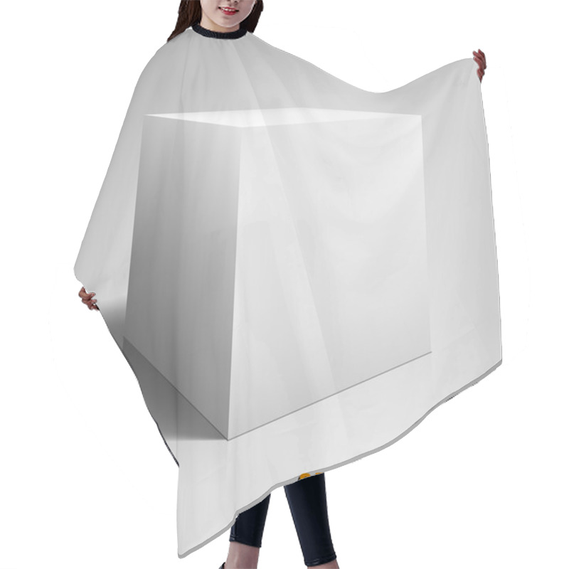 Personality  Cube 3D Template Hair Cutting Cape