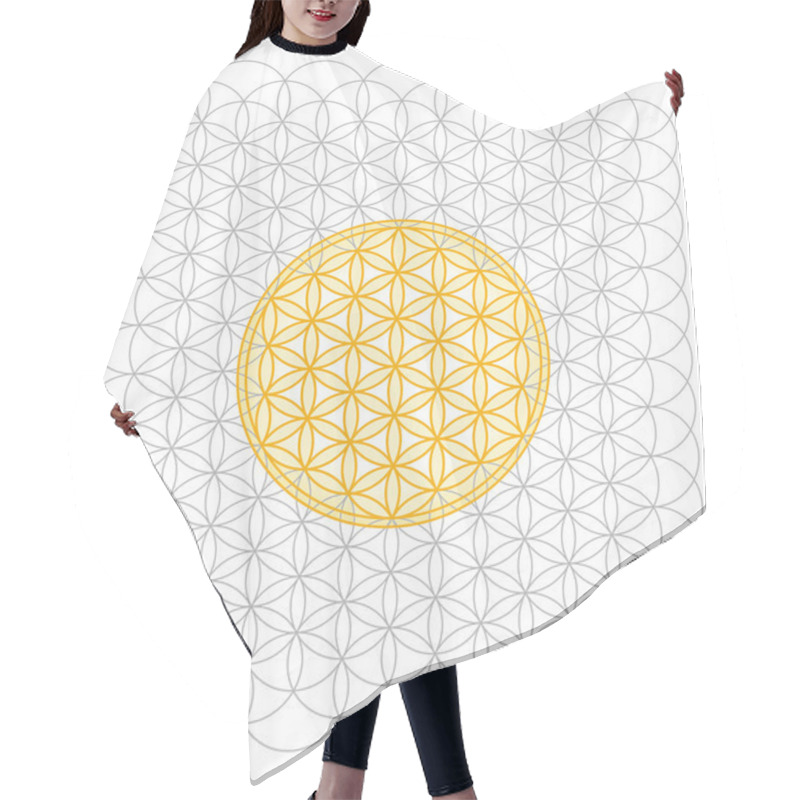 Personality  Development Of The Flower Of Life Hair Cutting Cape