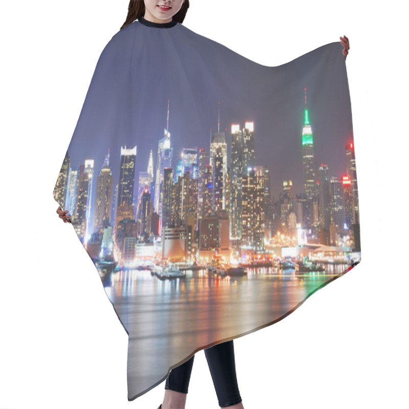 Personality  New York City Skyline Hair Cutting Cape