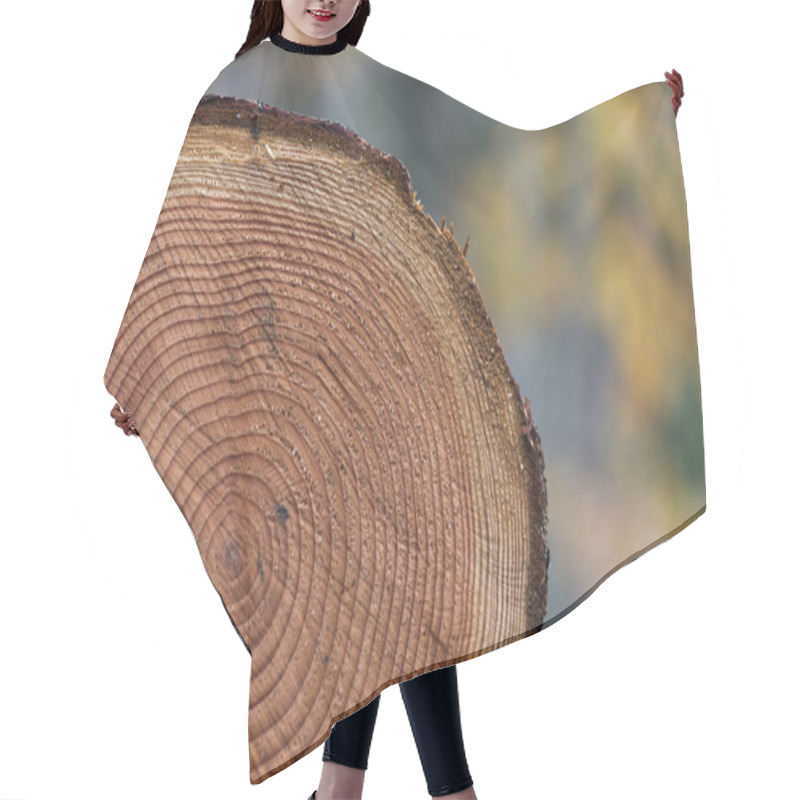 Personality  Wood Texture Hair Cutting Cape