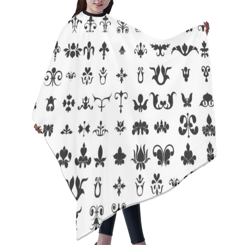 Personality  Floral Icons Hair Cutting Cape