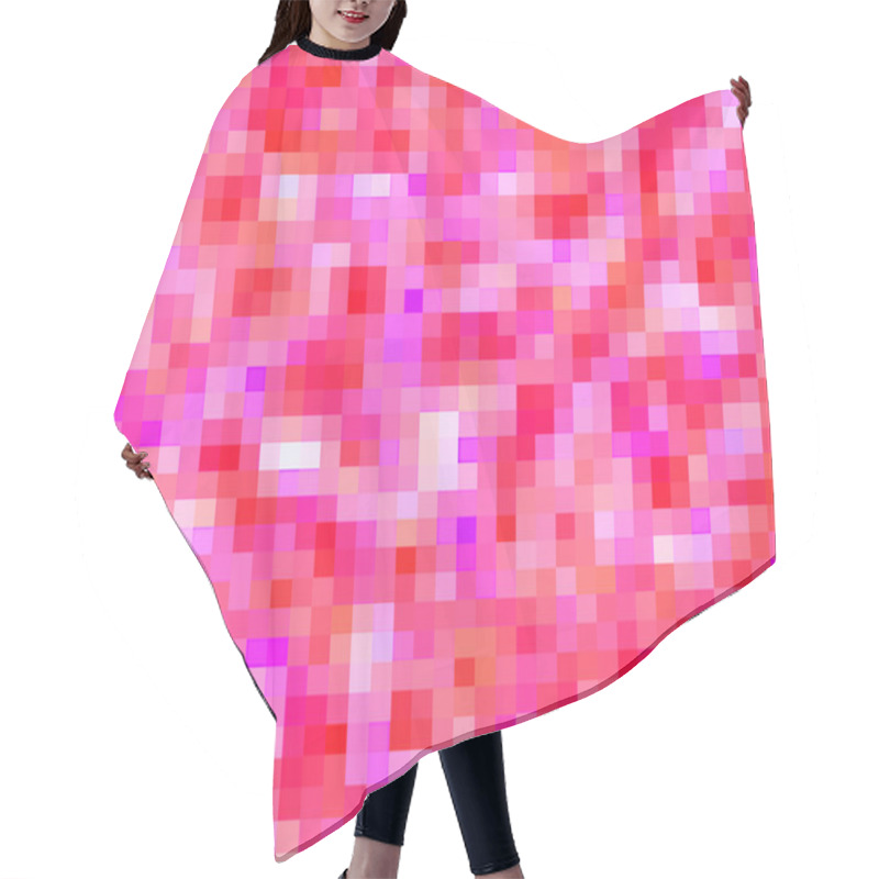 Personality  Pixel Background Texture Hair Cutting Cape