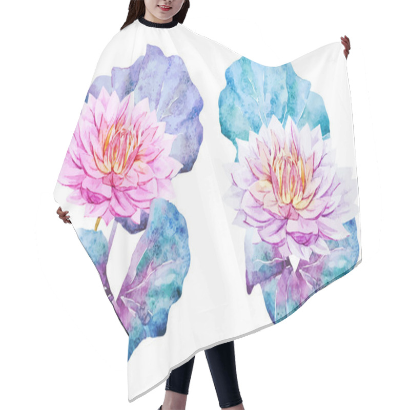 Personality  Lotus Flowers Hair Cutting Cape